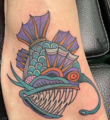Tattoos - Traditional angler fish - 144274
